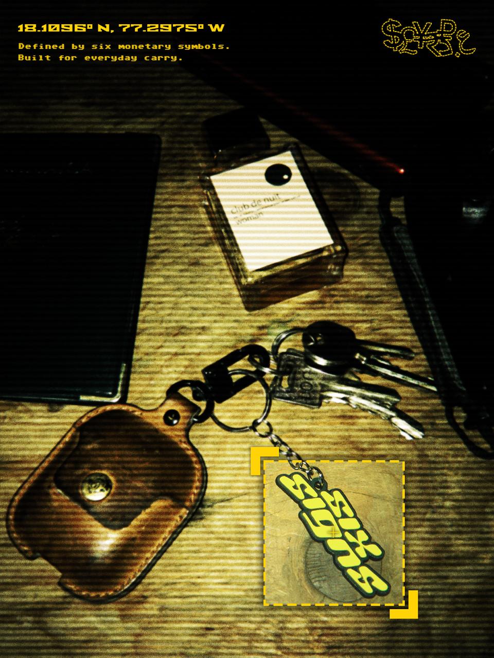 $£¥₹₽ع.د Keychain